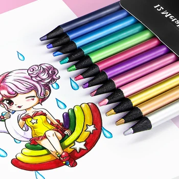 12pcs creioane Colorate Lemn Set Artist Elevii Rechizite Pentru Desen Vibrante Cadou Schiță Adulți Copii Incepatori