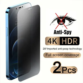 2 BUC Complete de Acoperire Anti-Spy Ecran Protector Pentru iPhone 14 Pro Max 12 11 Privacy Glass Pentru iPhone 13 Pro Max 6 7 8 SE XR X XS Sticlă