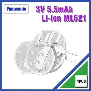 4buc NOUL Panasonic ML621 ML621S ML-621S ML621S/DN ML-621S/DN 621 3V baterie Reîncărcabilă baterie buton cu ace