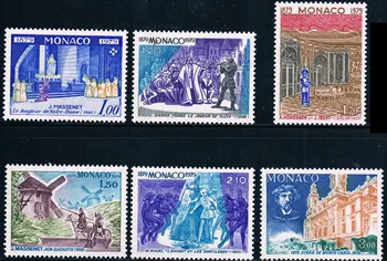 6Pcs/Set Noi Monaco Post de Timbru 1979 Monte Carlo Budrovich Teatru am Sculptura Stamps MNH
