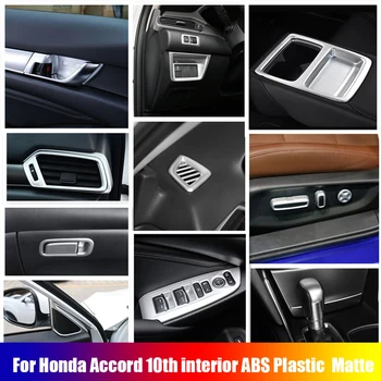 ABS Argintiu Interior Kit Pentru Honda Accord 10 2018 - 2022 Cana de Apa Titular / Mâner Ușă Castron Aer AC de Aerisire Accesoriile