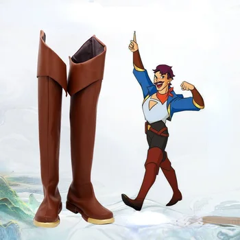 Anime-A-Ra: Printesa de Putere Sea Hawk Căpitan Pirat Pantofi Cosplay Genunchi-Cizme înalte Costume de Halloween Accesorii Personalizate