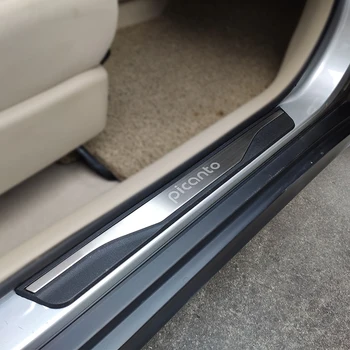 Auto Styling Pentru Kia Picanto Accesorii din Oțel Inoxidabil pragului de Ușă Masina Pedala de Uzură Placa Protector Guard 2013 2015 2016 2018
