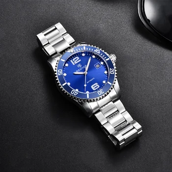 BENYAR Moda Casual Barbati Mecanice Ceasuri de mana de Lux din Oțel Inoxidabil rezistent la apa Bărbați Automat Ceas Reloj Hombre