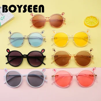 BOYSEEN 2018 noua moda pentru copii ochelari de soare blue sea fată Băiat Copil ochelari Anti-UV400 1946