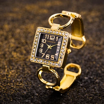 Ceas de lux pentru Femei 2022 Cadran Pătrat Stras din Otel Inoxidabil Curea de Moda Ceas de mână Ceas Casual zegarek damski