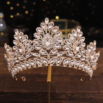 Cristal jumătate de coroană aliaj coroana frizură banchet de ziua accesorii de nunta