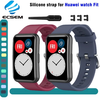 curea de mână pentru Huawei watch se potrivesc accesorii de înlocuire încheietura banda de silicon pentru huawei se potrivesc bratara ajustabila bucla de curea
