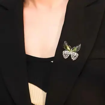 De Lux Sens Transparent Aripi De Fluture Brosa Vintage Stil Coreean Brosa Pulover Haina Guler Pin Femeie Pânză Accesorii