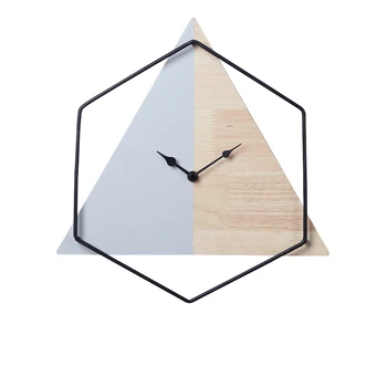 Design Modern Ceas de Perete Minimalism Art Tăcut Geometrie Ceas de Perete din Lemn Noutate Unic Orologio Da Parete Living DE50WC