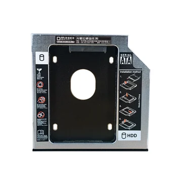 DM SSD Adaptoare DW95s 9.5 mm metal Optibay SATA 3.0 Hard Disk Incintă Cutie de DVD-Adaptor 2.5 SSD de 2TB Pentru Laptop, CD-ROM