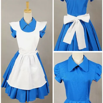Filmul Blue Maid Dress costum cosplay costum costum șorț
