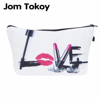 Jom Tokyo Fashion Brand De Cosmetice Organizator Geantă De Imprimare De Transfer De Căldură Femei Machiaj Geantă De Călătorie Portabil Kosmetyczka