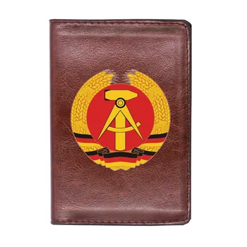 Kommunistische Partei Deutschlands Pașaport Cover din Piele Bărbați Femei Slim Carte de IDENTITATE a Titularului de Buzunar Portofel Caz de Călătorie Accesorii