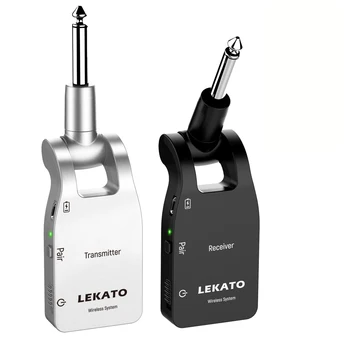 LEKATO WS-10 Wireless de Chitara Transmițător Receptor 2.4 G Reîncărcabilă 6 Canale 30M Intervalului de Transmisie Wireless Audio Chitara
