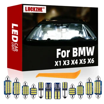 LUCKZHE Pentru BMW X1 E84 X3 E83 F25 X5 E53 E70 X6 E71 2000-2015 Vehicul CONDUS de Interior Hartă Cupola de Lumina Portbagaj Canbus Accesorii Auto