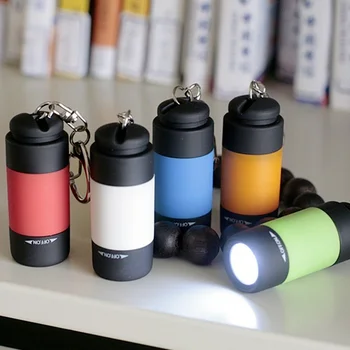 Mini USB Reîncărcabilă Buzunar Breloc cu Lumina LED-uri Built-in Baterie rezistent la apa Lanterna Lampa Smart Flashlamp Mini Lanterna
