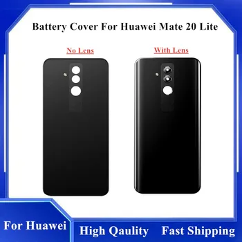 Pentru Huawei Mate 20 Lite Spate Geam Spate Panou Ușă Locuințe Caz Cu Lentilă Aparat De Fotografiat Înlocuirea Capacului Bateriei Pentru Huawei Mate20lite