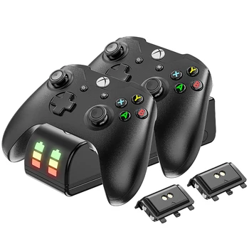 Pentru Xbox One/One S/One X Controler Încărcător Dock Gamepad USB Încărcător Sta+2200 mah de Mare capacitate Baterie Reîncărcabilă