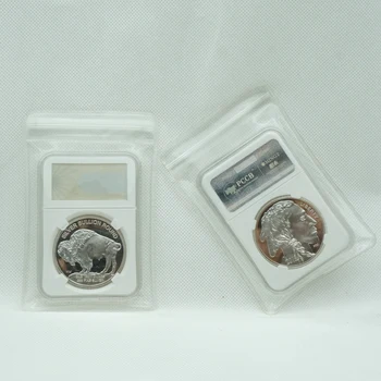 Picătură de Transport maritim-NE Libertatea Rotund Buffalo Monede de O Uncie Troy 999 Fin Placat cu Argint Monede Lingouri