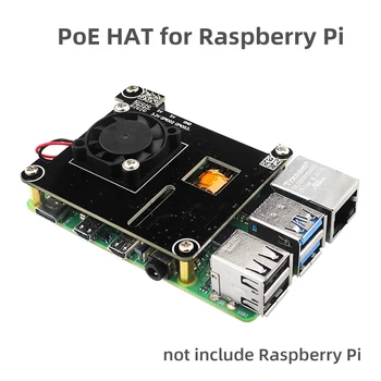 Raspberry Pi POE PĂLĂRIE IEEE802.3af Conforme 5V 2.4 O Ieșire cu Răcire Ventilator de Protecție Scurt-Circuit pentru Pi 4B 3B+