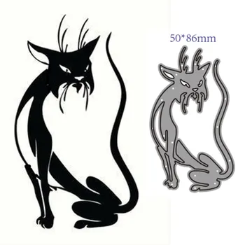 Tăiere de Metal Moare Taie Mucegai Animal pisica Decor Hârtie Album Cuțit Ambarcațiune Mucegai Lama Pumn Șabloane