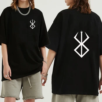 Unisex berserk logo-ul Hot Anime T-shirt, O-neck Moda Hip Hop de Imprimare de Moda Pânză