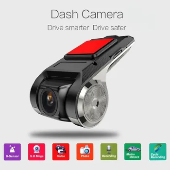 USB Auto Dash Cam 1080P 720P Înregistrare DVR ADAS Ascunse Camera Auto Loop Recorder Pentru Android Radio Auto Multimedia DVD Player Video