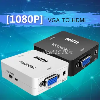 VGA la HDMI cu Suport 1080P HD VGA2HDMI VGA la HDMI Convertor