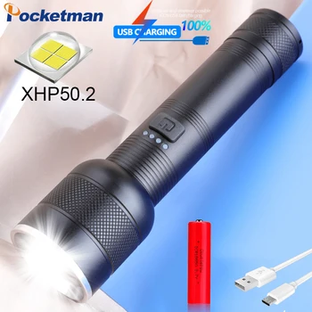 XHP50 Lanterna Led-uri Lanterna Tactice XHP50.2 Lanterna USB Reîncărcabilă Lanterna utilizarea 18650 Acumulator 26650 Pentru Camping