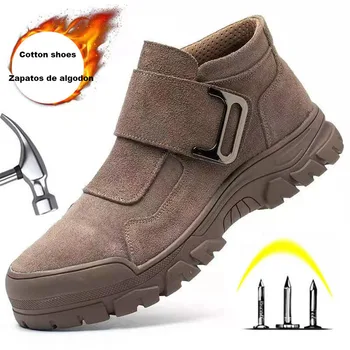 Anti-Zdrobitor Anti-Piercing Speciale Anti-Alunecare Anti-Opărire Rezistent La Uzura Moale Cu Talpi De Pantofi De Lucru Pentru Site-Ul De Construcție De Siguranță Pantofi