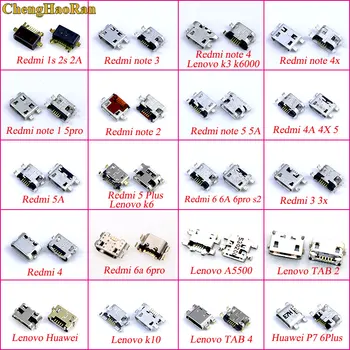 ChengHaoRan 20 de modele 5pin, micro usb, jack portul de încărcare soclu conector pentru xiaomi redmi notă 1 2 3 4 4x 5 5a 6 plus 6a 6pro
