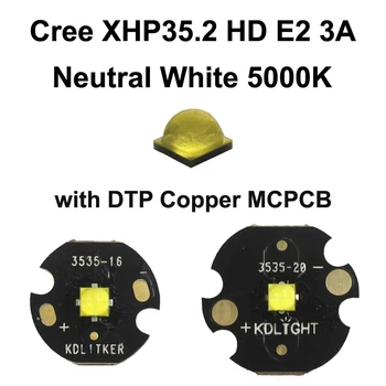 Cree XHP35.2 HD E2 3A Neutru Alb 5000K Emițător LED-uri cu KDLITKER DTP Cupru MCPCB