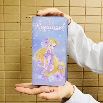 Disney Princess Rapunzel 5571 Anime Portofel Desene Animate Portofele Monede Cu Fermoar Geanta Casual, Posete Card Cadou Unisex
