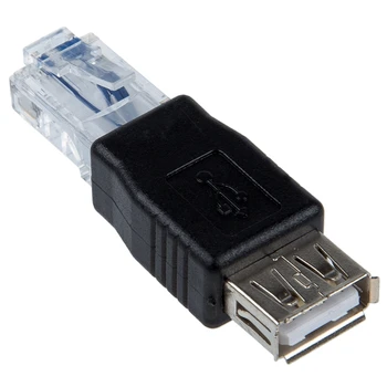 Fierbinte de sex Feminin USB a Male Ethernet RJ45 Adaptor Nou