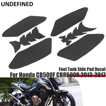 Pentru Honda CB500F CBR500R 2013 2014 2015 2016 2017 Rezervorul Tampon de Autocolant pentru Genunchi de pe Partea de Prindere Protector Decal Motocicleta Cauciuc Negru